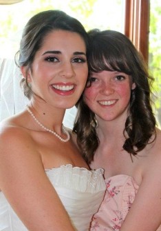 Molly and I at my wedding. I honestly don't know what I would have done without her!