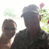 This was the day after he returned from Afghanistan when he put on Senior Airman.